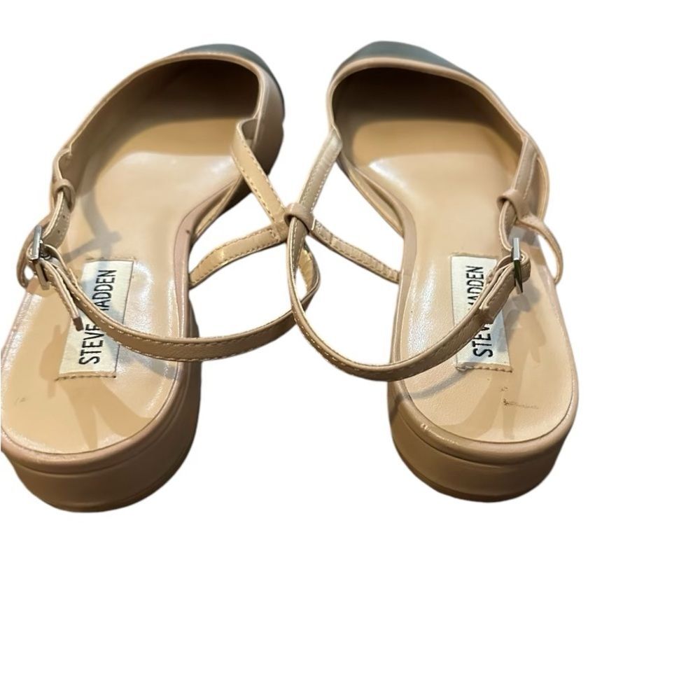 Steve Madden Women’s Belinda Flat‎ Beige Leather - Picture 4 of 6